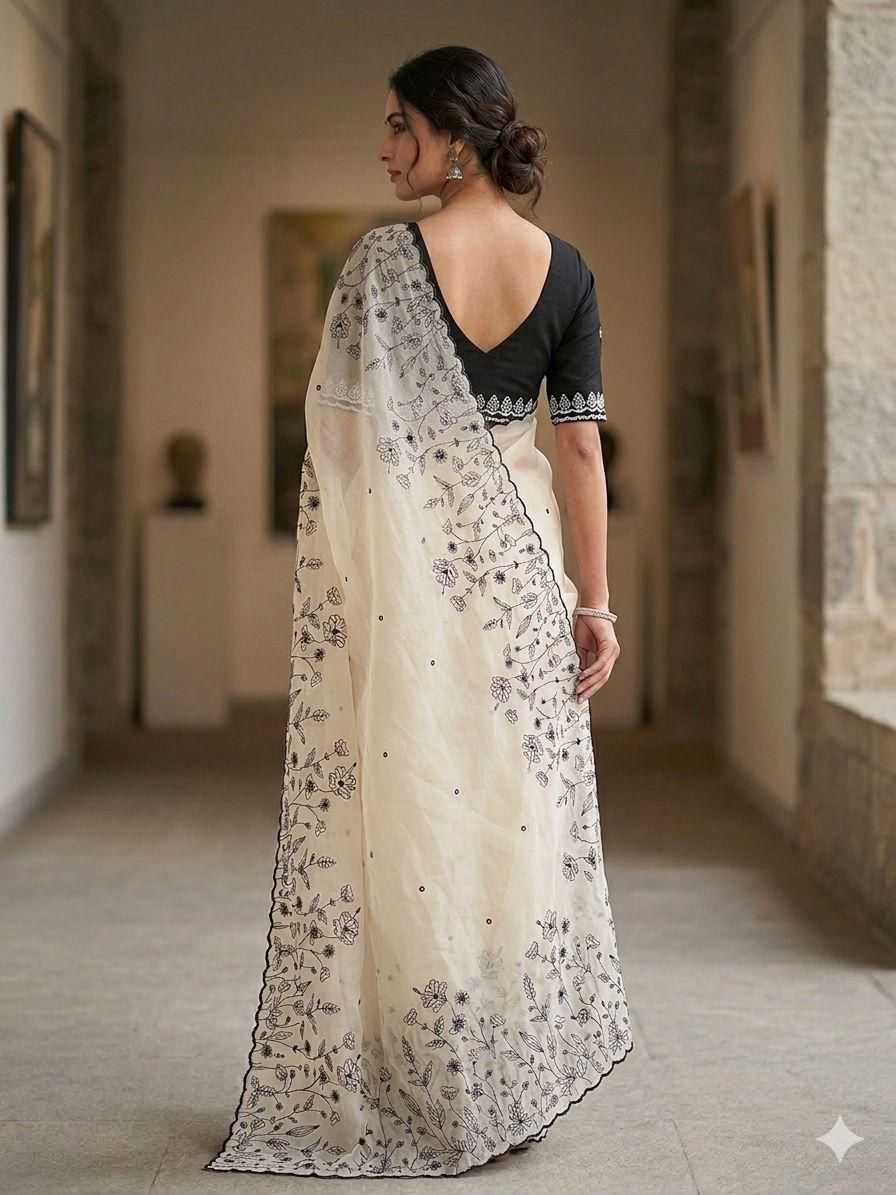 Naarira Kayera Georgette Designer Sarees