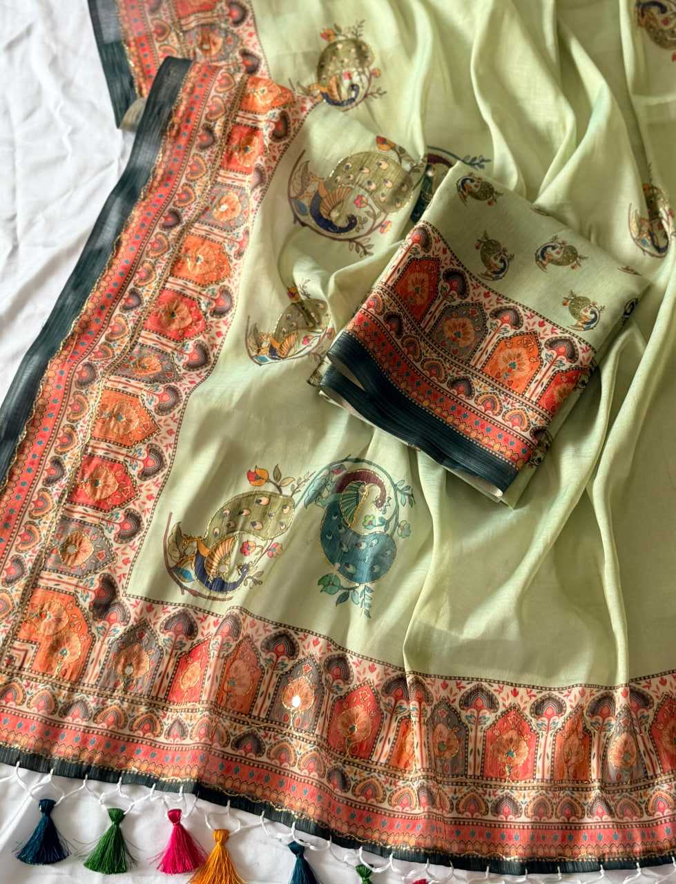 Naarira Zari Silk Embroidered Saree for Women