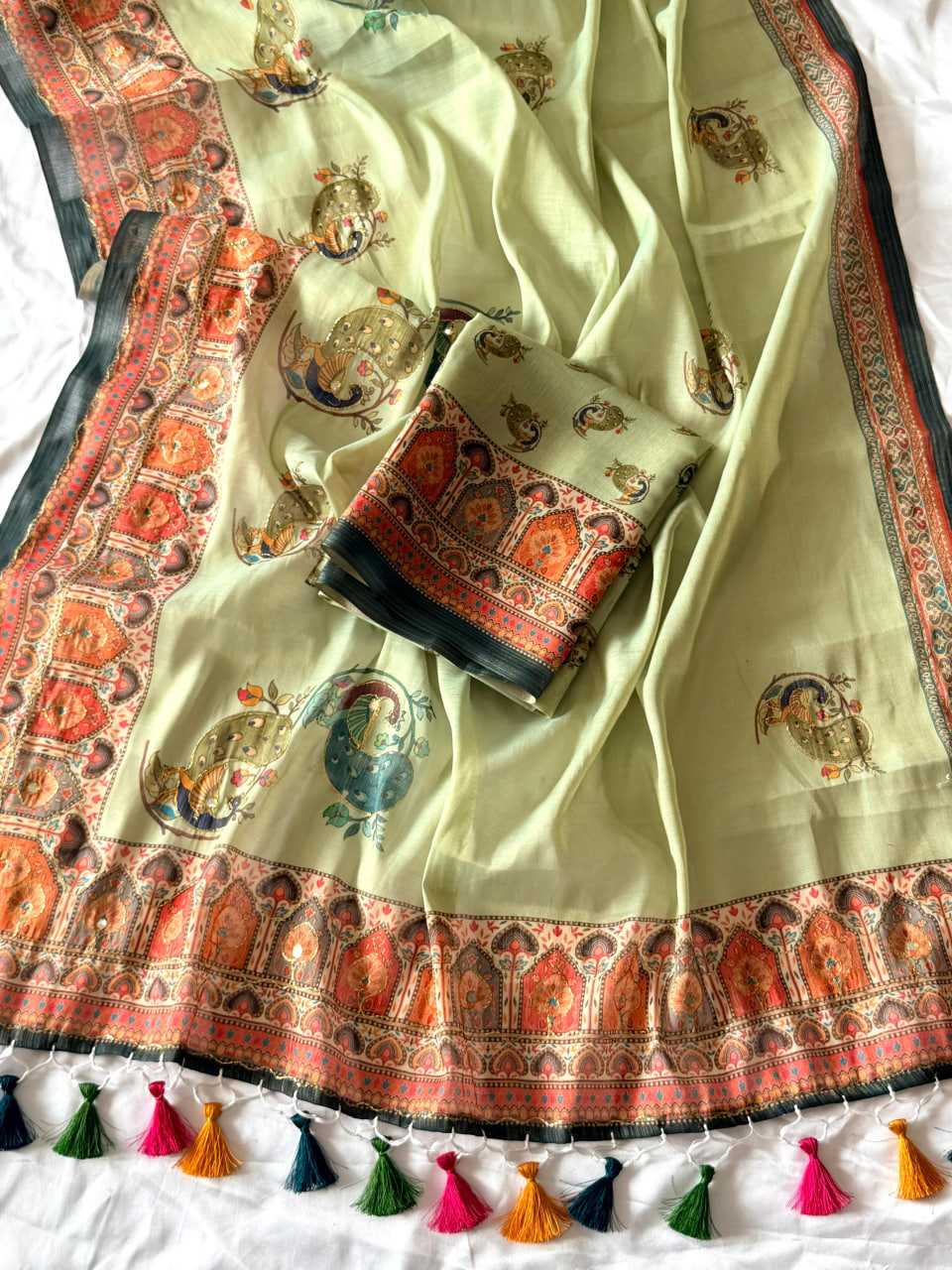Naarira Zari Silk Embroidered Saree for Women