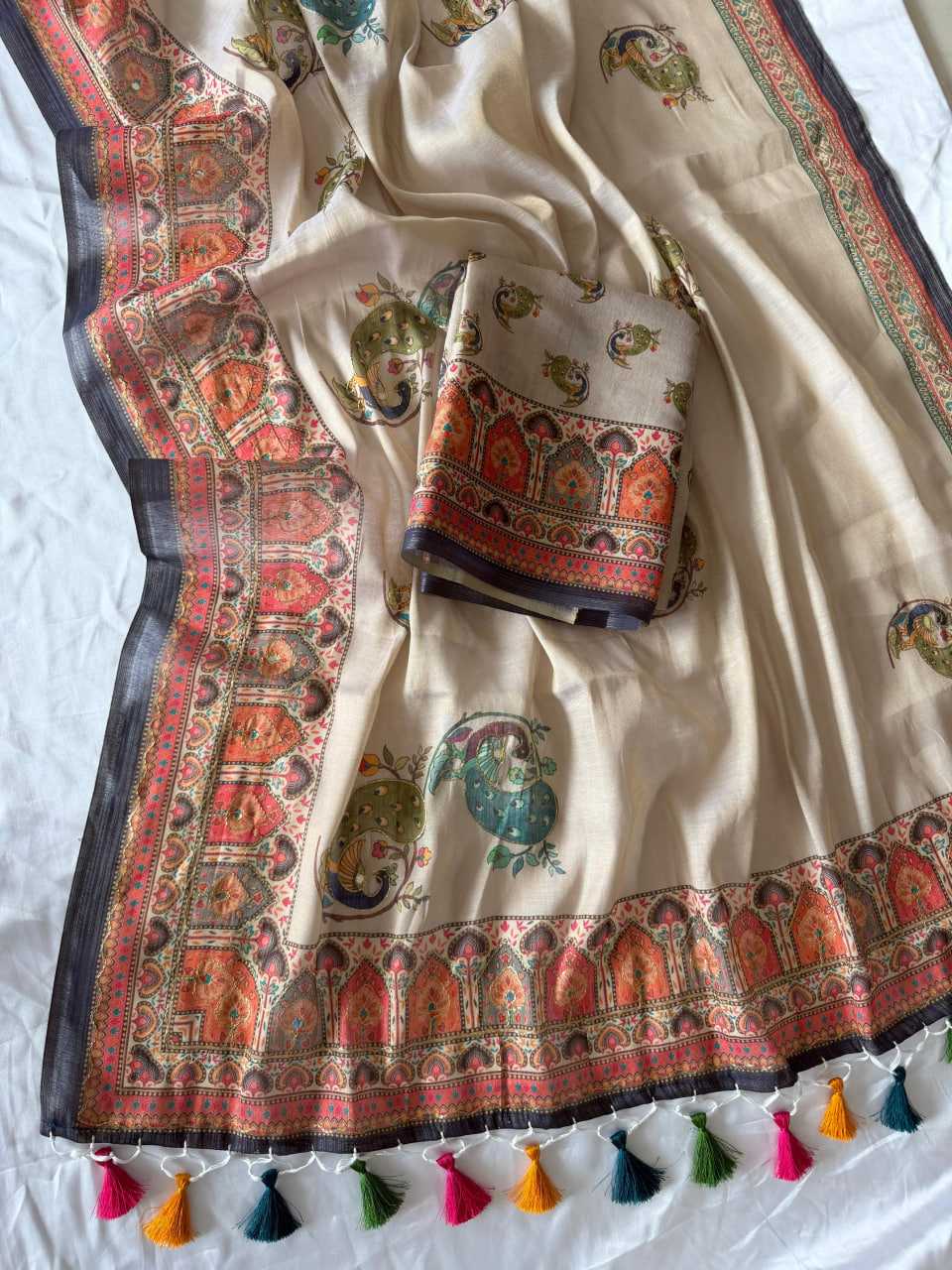 Naarira Zari Silk Embroidered Saree for Women