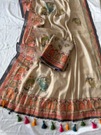 Naarira Zari Silk Embroidered Saree for Women