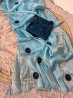 Naarira Dull Moss Designer Sarees