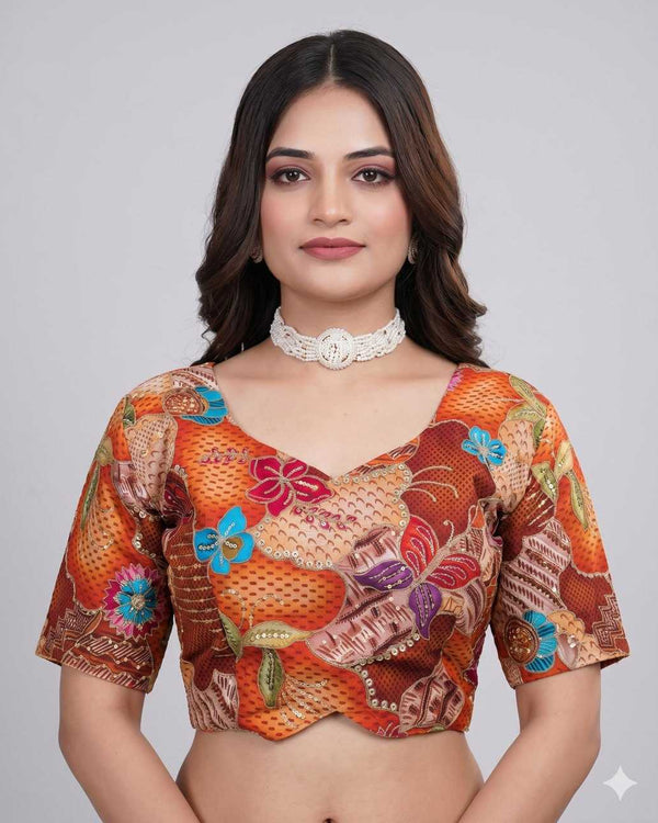 Naarira Pure Viscos Printed Blouse