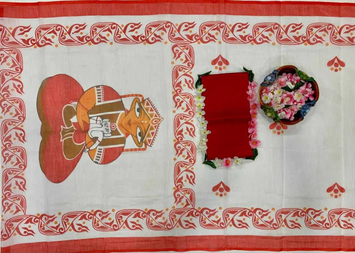 Naarira KESH556 353 Cotton Printed Sarees