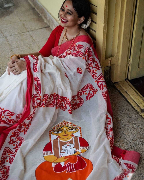 Naarira KESH556 353 Cotton Printed Sarees