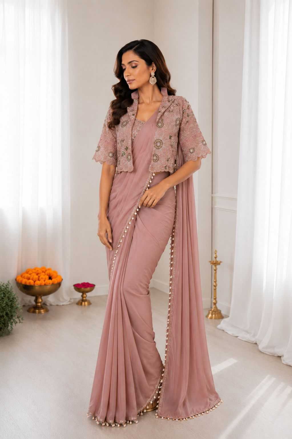 Naarira KESH558 59 Crepe Silk Ready To Wear Sarees