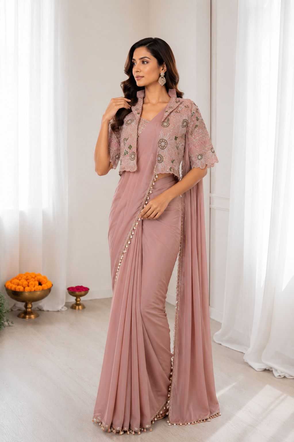 Naarira KESH558 59 Crepe Silk Ready To Wear Sarees