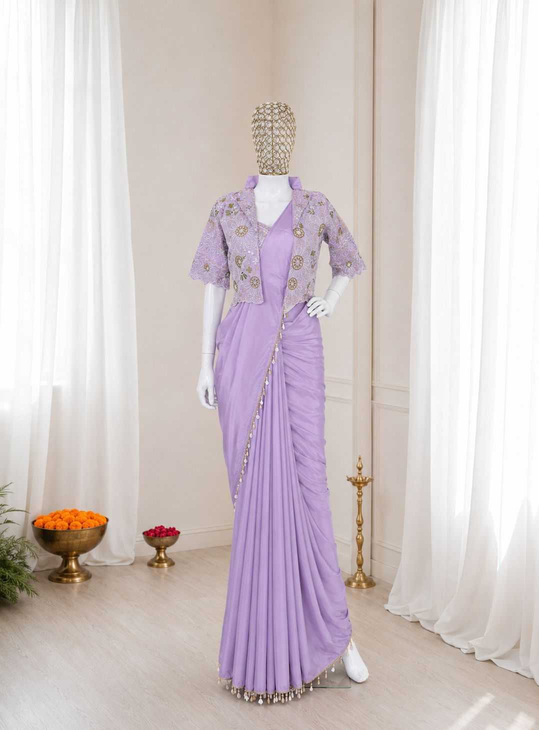 Naarira KESH558 59 Crepe Silk Ready To Wear Sarees