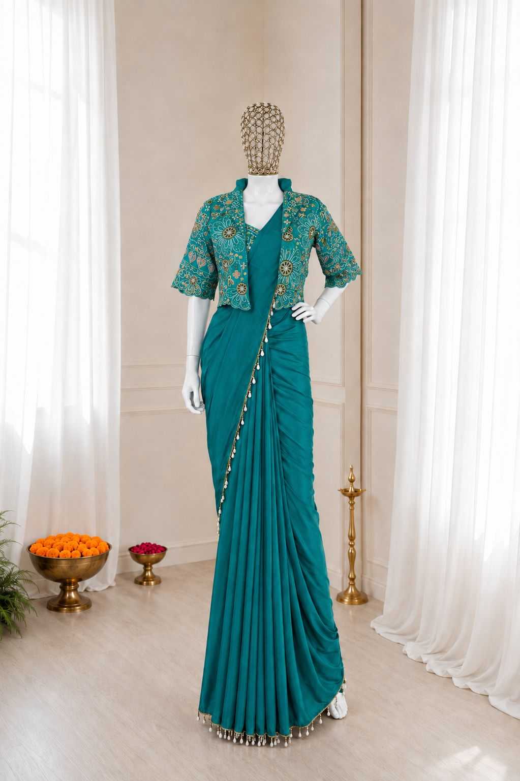 Naarira KESH558 59 Crepe Silk Ready To Wear Sarees