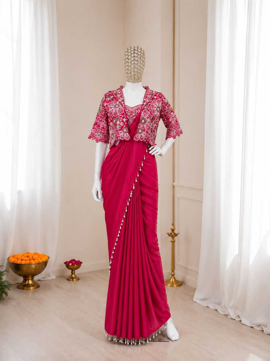 Naarira KESH558 59 Crepe Silk Ready To Wear Sarees
