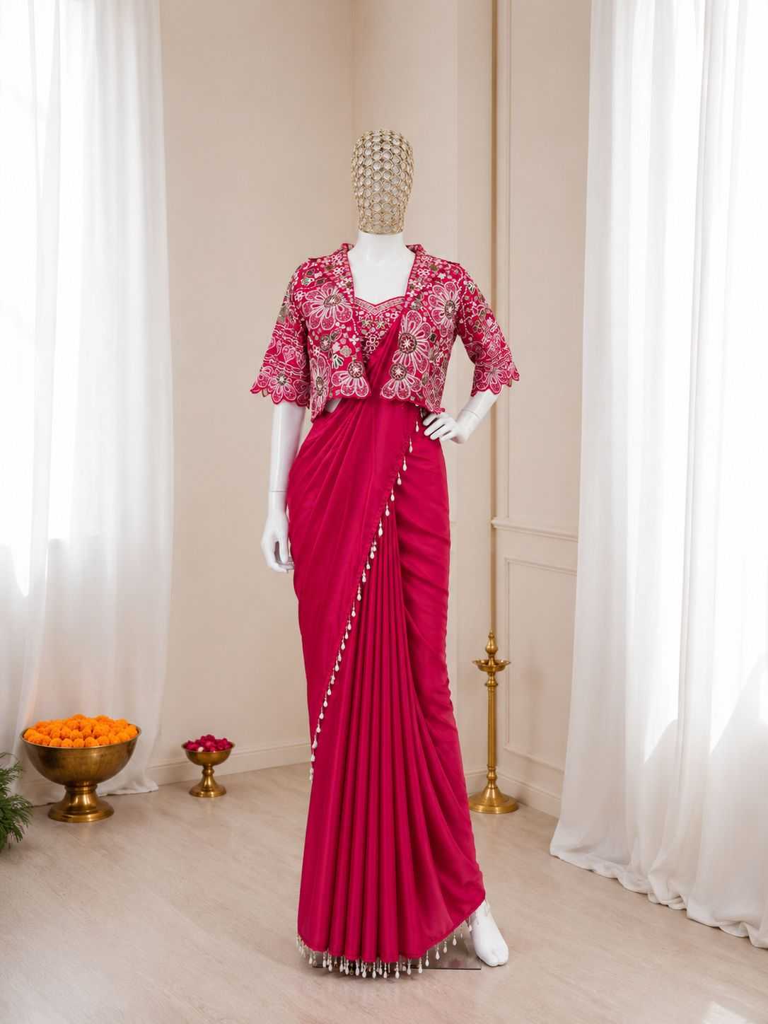 Naarira KESH558 59 Crepe Silk Ready To Wear Sarees