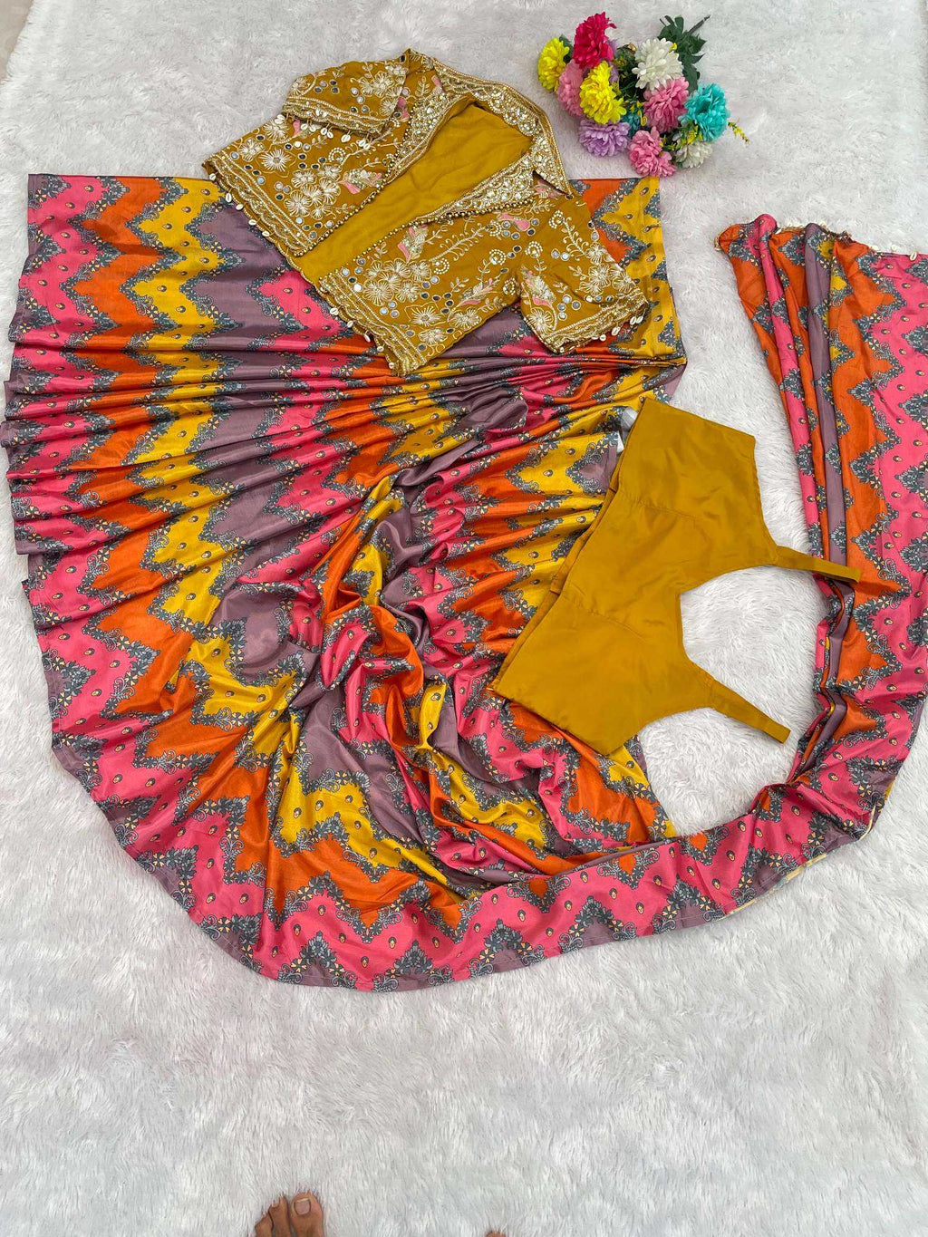 Naarira KESH558 88 Chinon Silk Ready To Wear Sarees