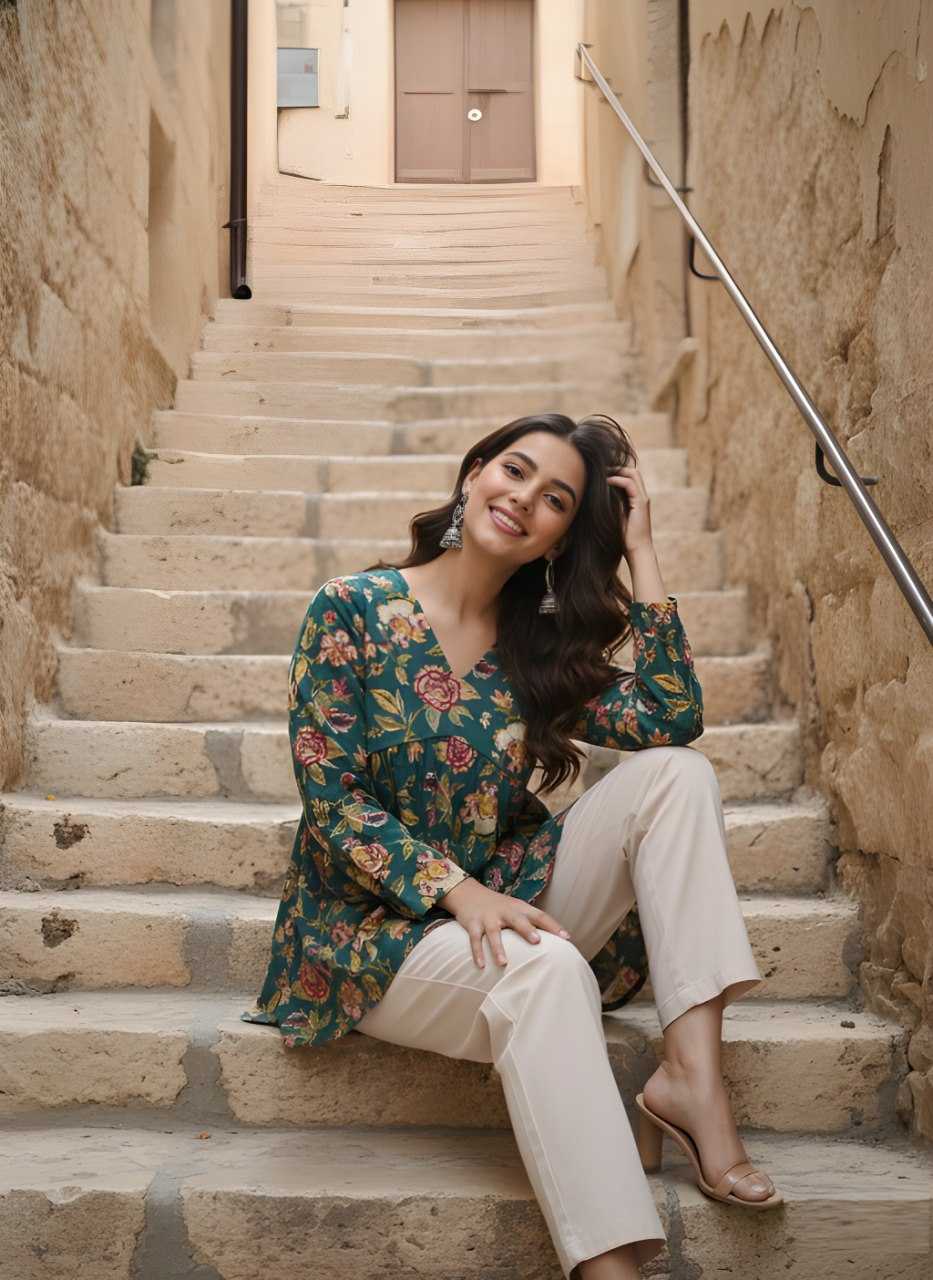 Naarira Cotton Designer Kurtis