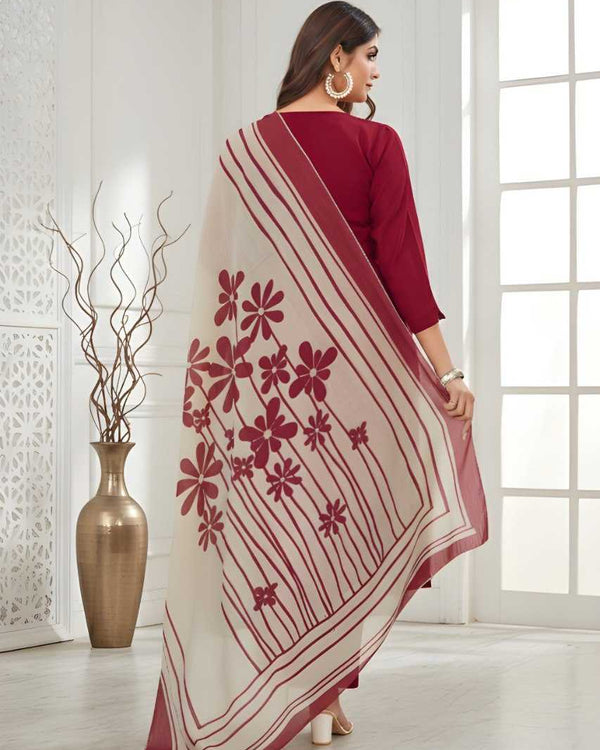 Naarira  Heavy Roman Silk Designer Kurtis - alternate view