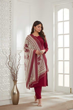 Naarira  Heavy Roman Silk Designer Kurtis