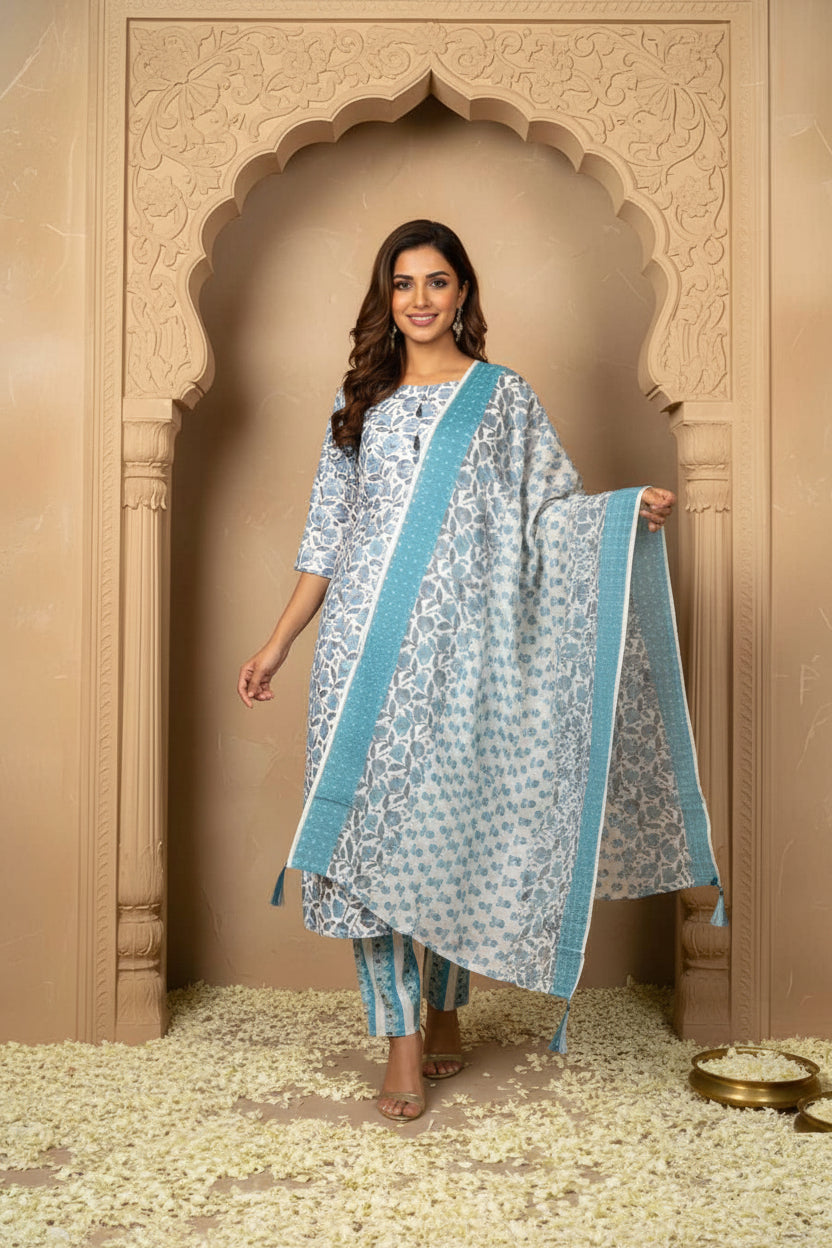 Naarira Cotton Printed Kurtis