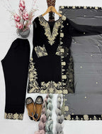 Naarira Faux Georgette Embroidery Suits