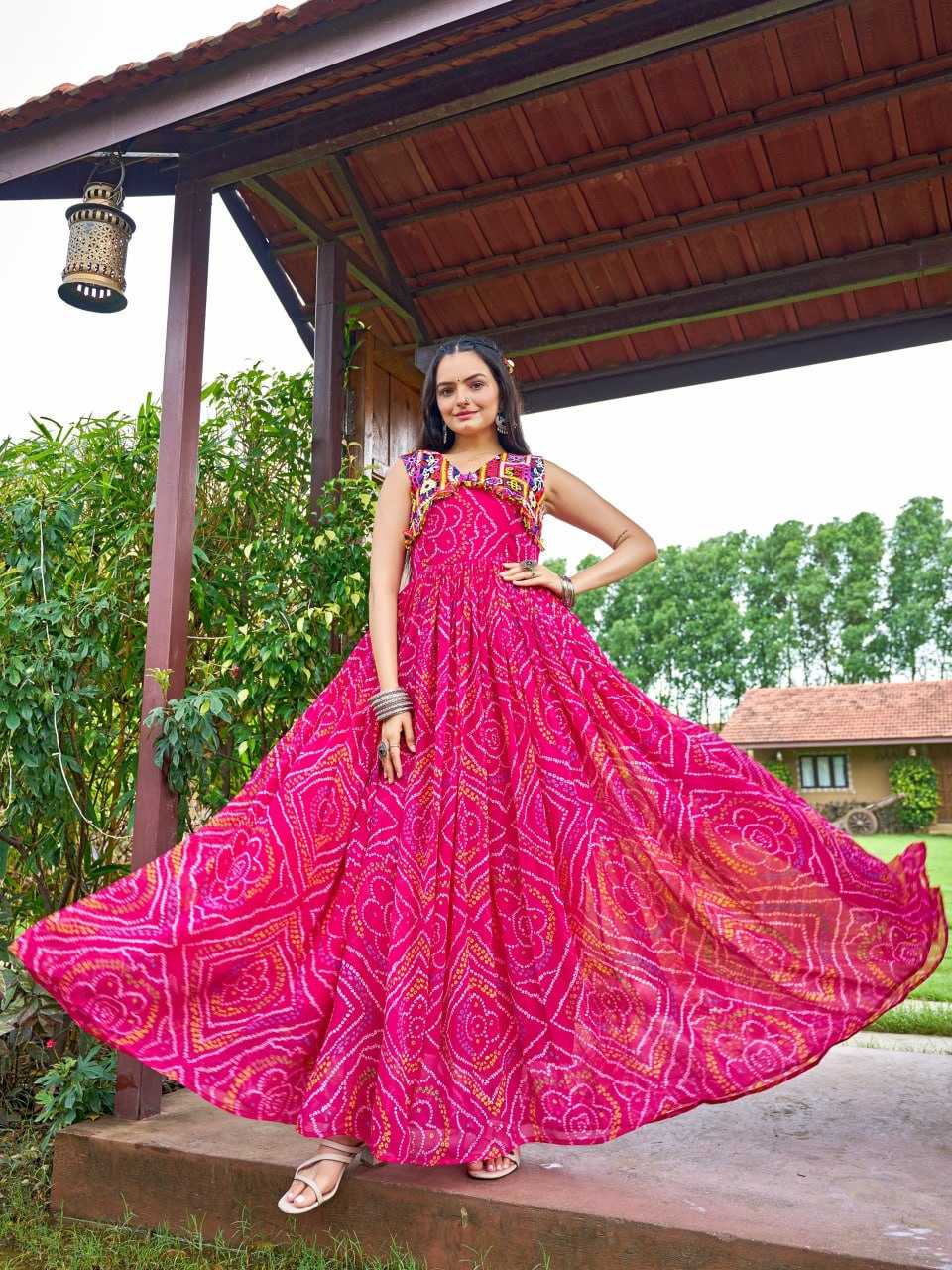 Naarira KESH564 163 Faux Georgette Georgette Gown