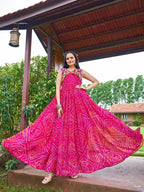 Naarira KESH564 163 Faux Georgette Georgette Gown