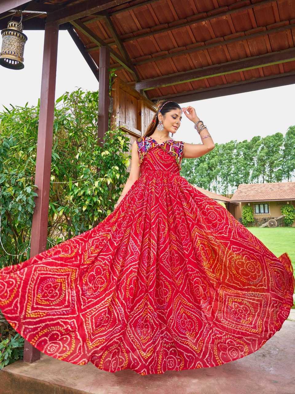 Naarira KESH564 163 Faux Georgette Georgette Gown