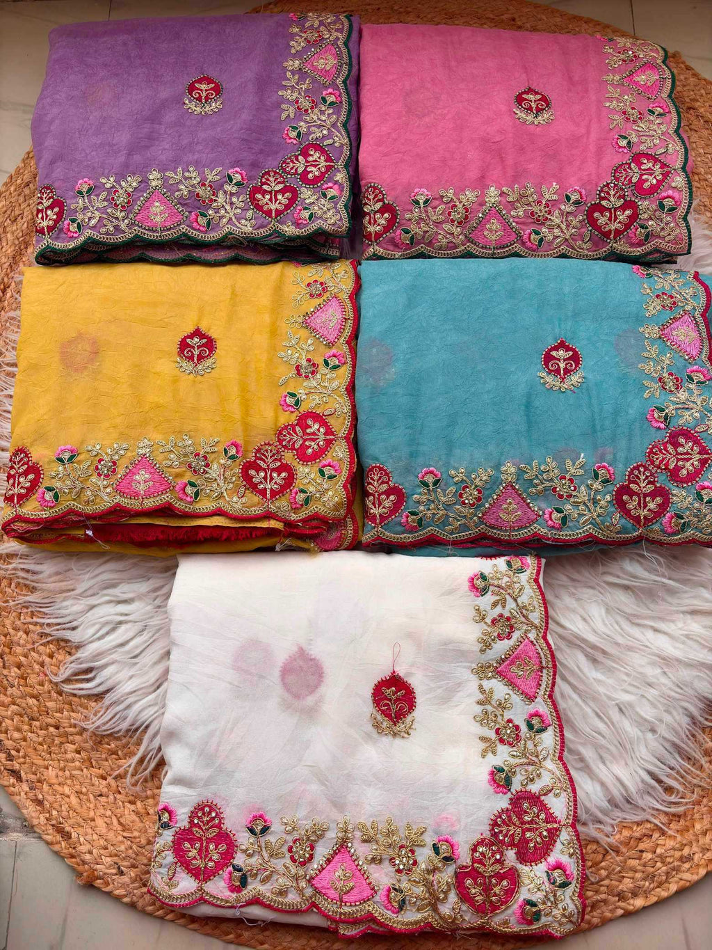 Naarira Arzoo Fancy Embroidered Sarees