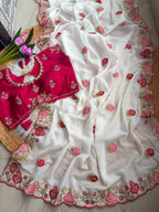 Naarira Arzoo Fancy Embroidered Sarees