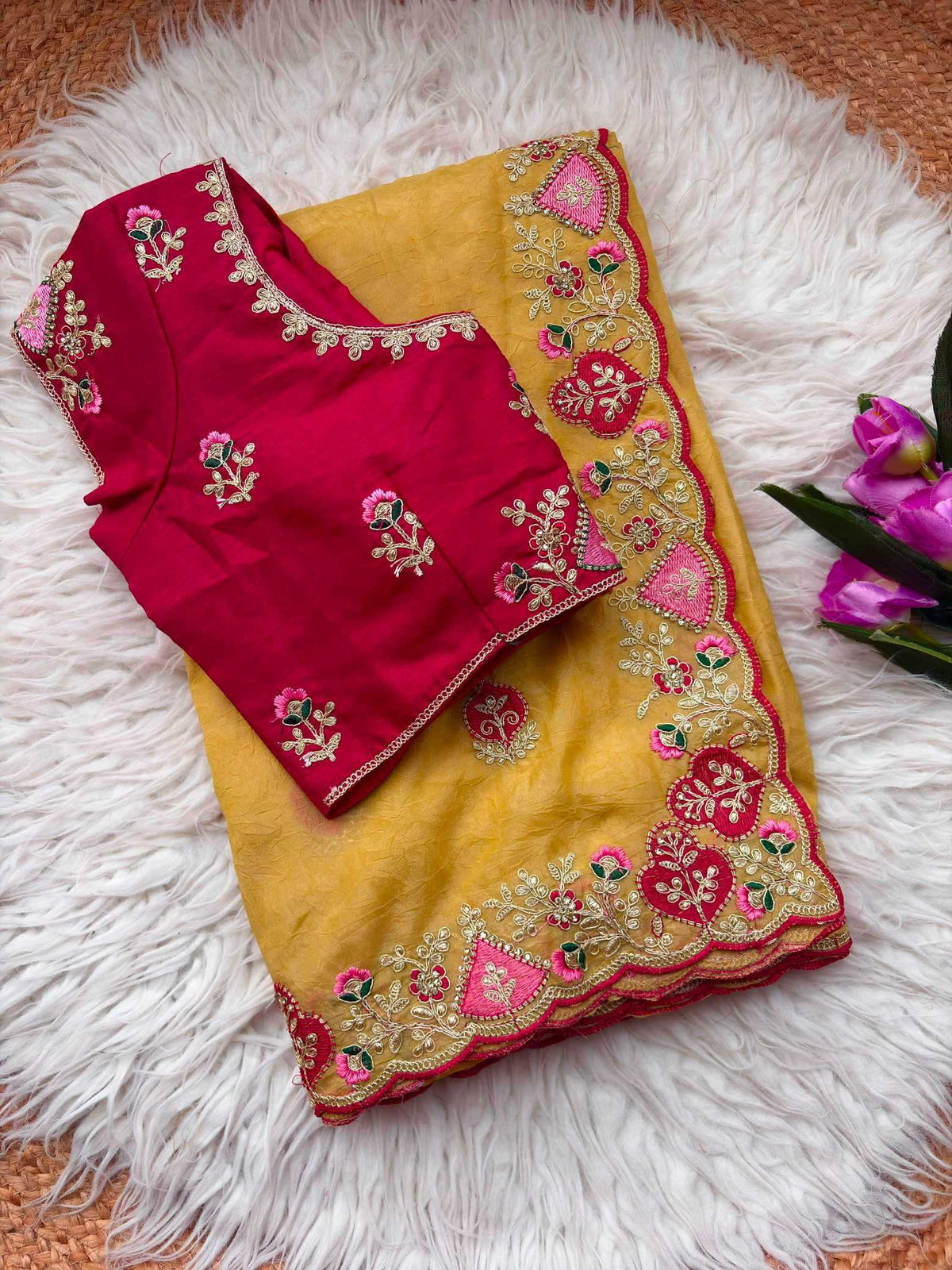 Naarira Arzoo Fancy Embroidered Sarees