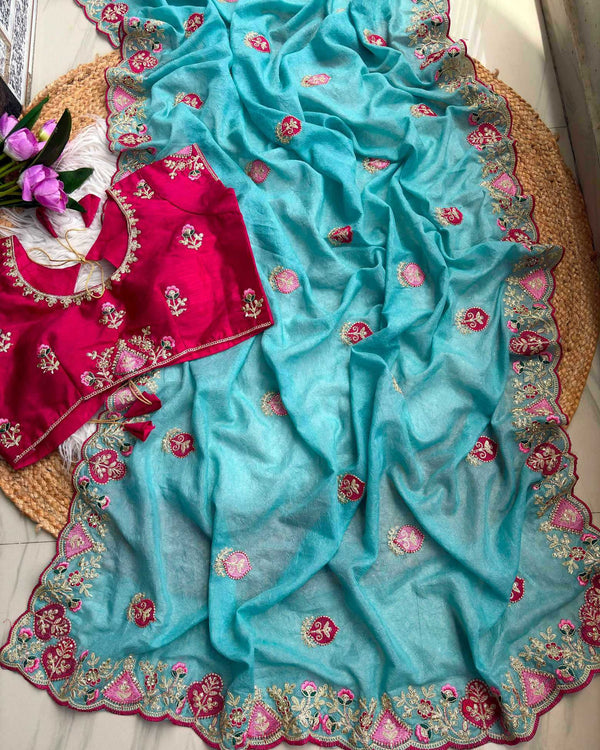 Naarira Arzoo Fancy Embroidered Sarees - alternate view