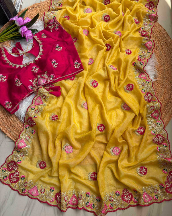 Naarira Arzoo Fancy Embroidered Sarees