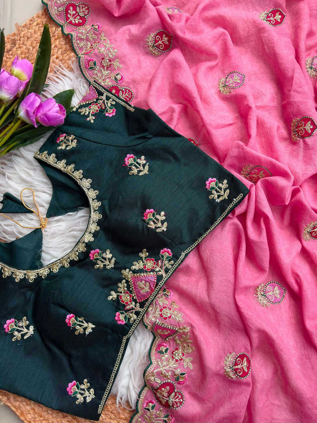Naarira Arzoo Fancy Embroidered Sarees