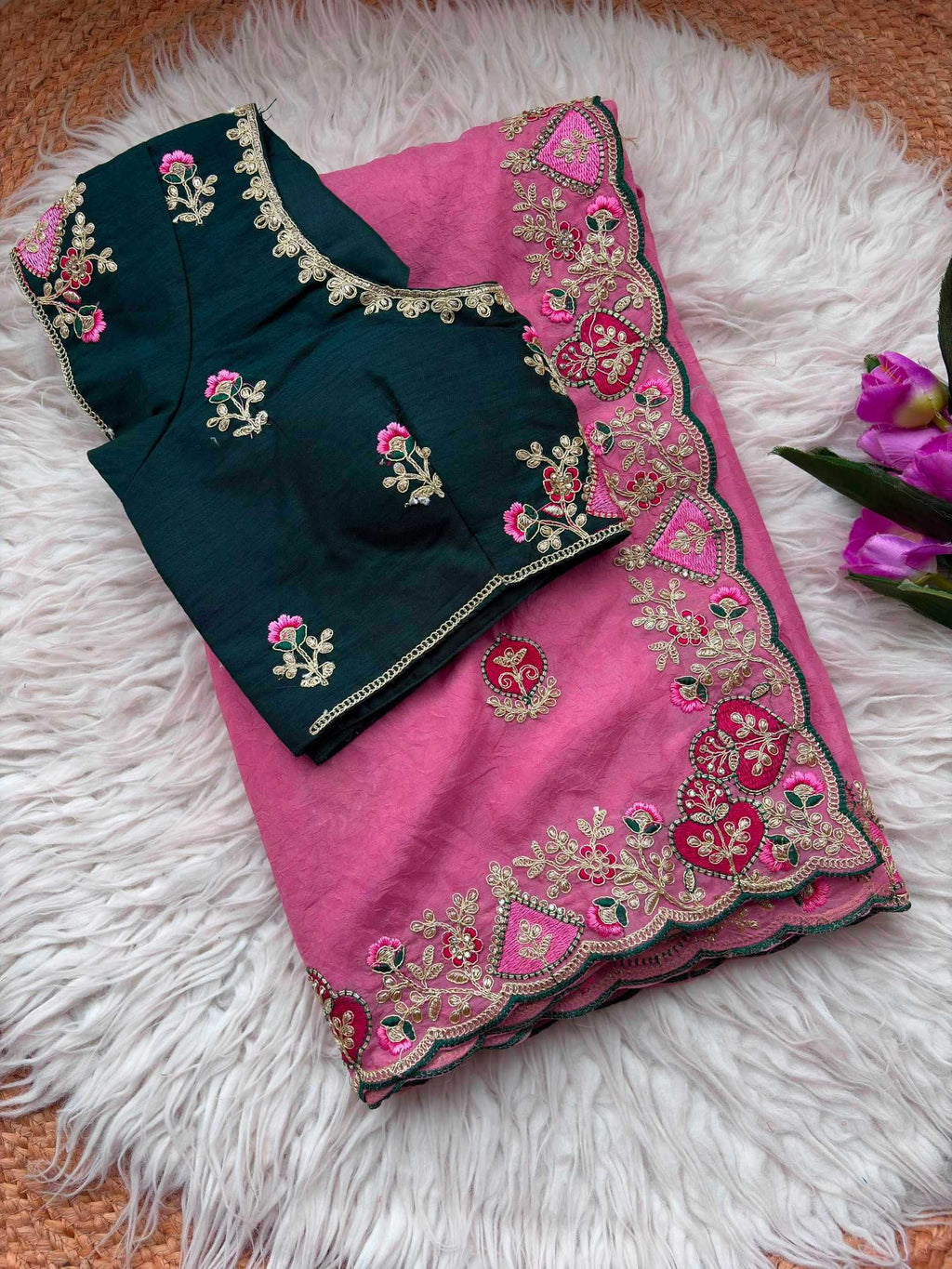 Naarira Arzoo Fancy Embroidered Sarees