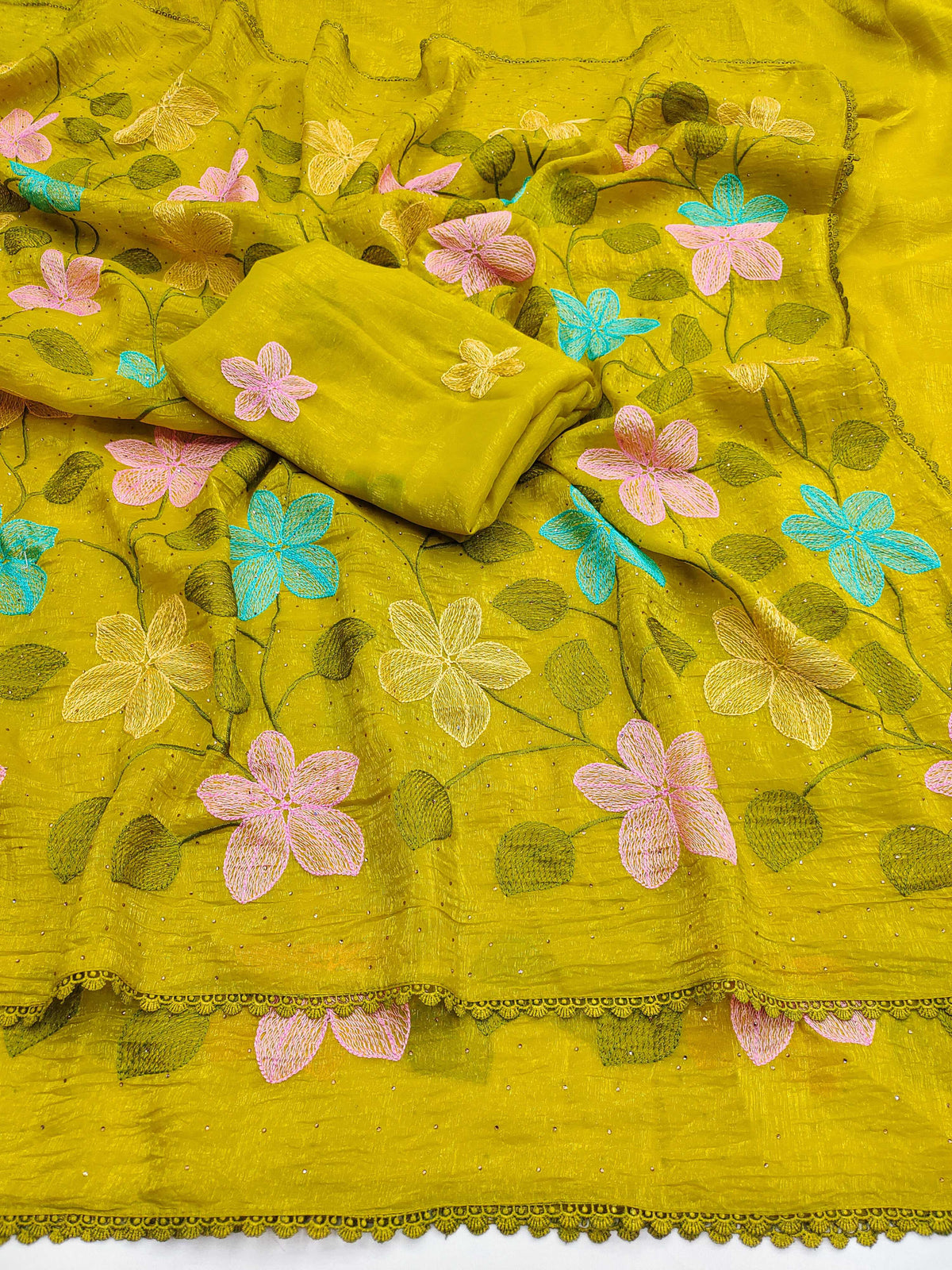 Naarira KESH569 FLORIOUS Viscose Fancy Sarees