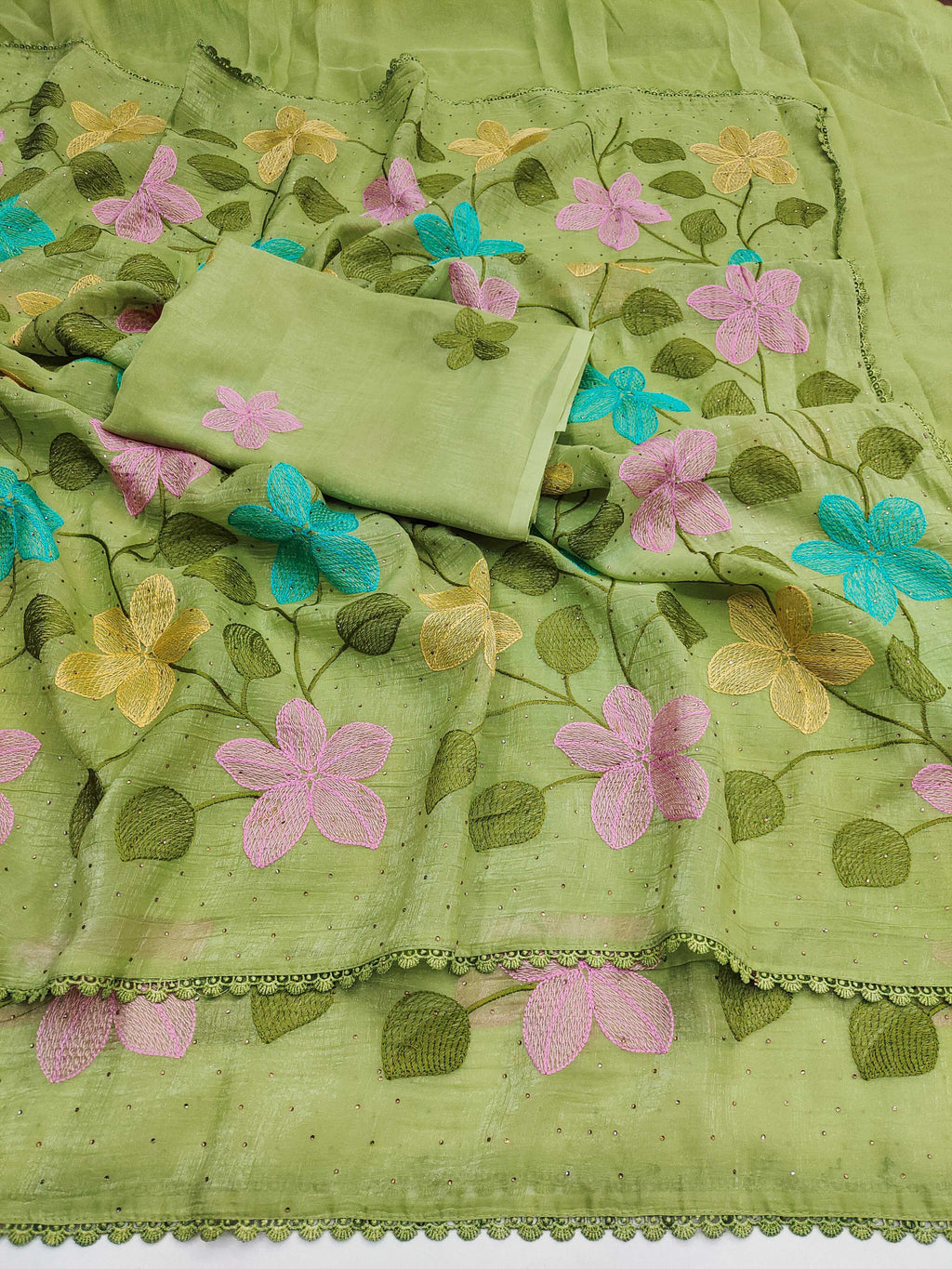 Naarira KESH569 FLORIOUS Viscose Fancy Sarees
