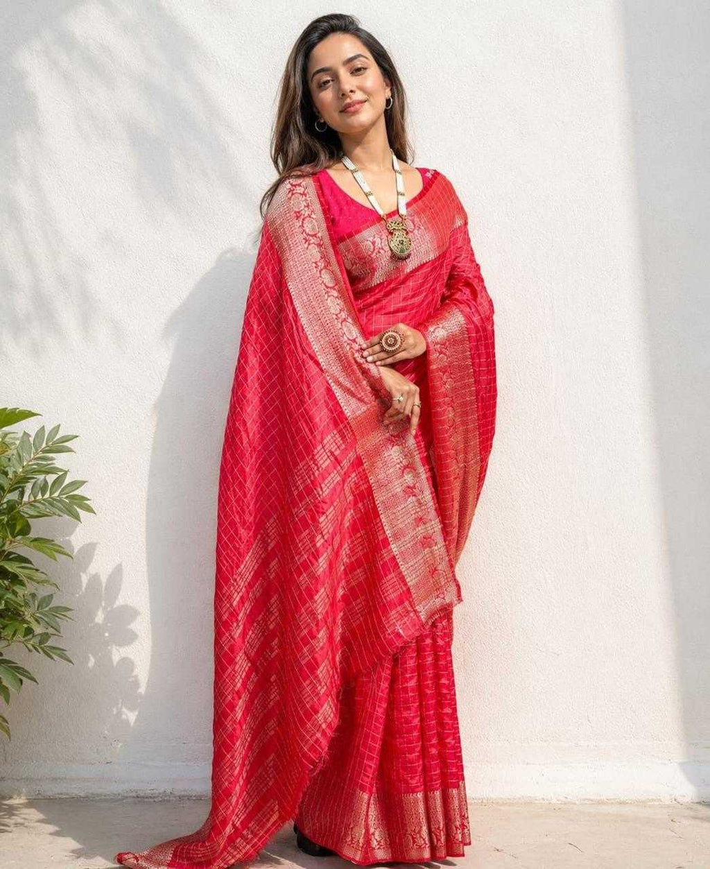 Naarira Dola Nylon Silk Saree for Women