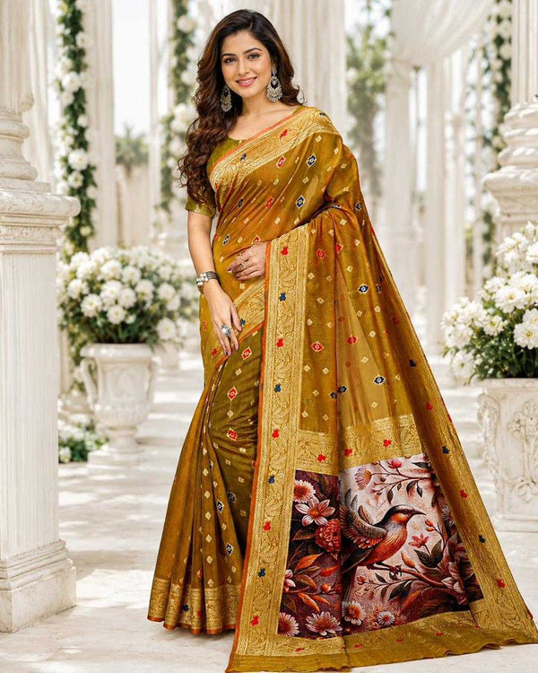 Naarira 3D Space Silk Saree for Women