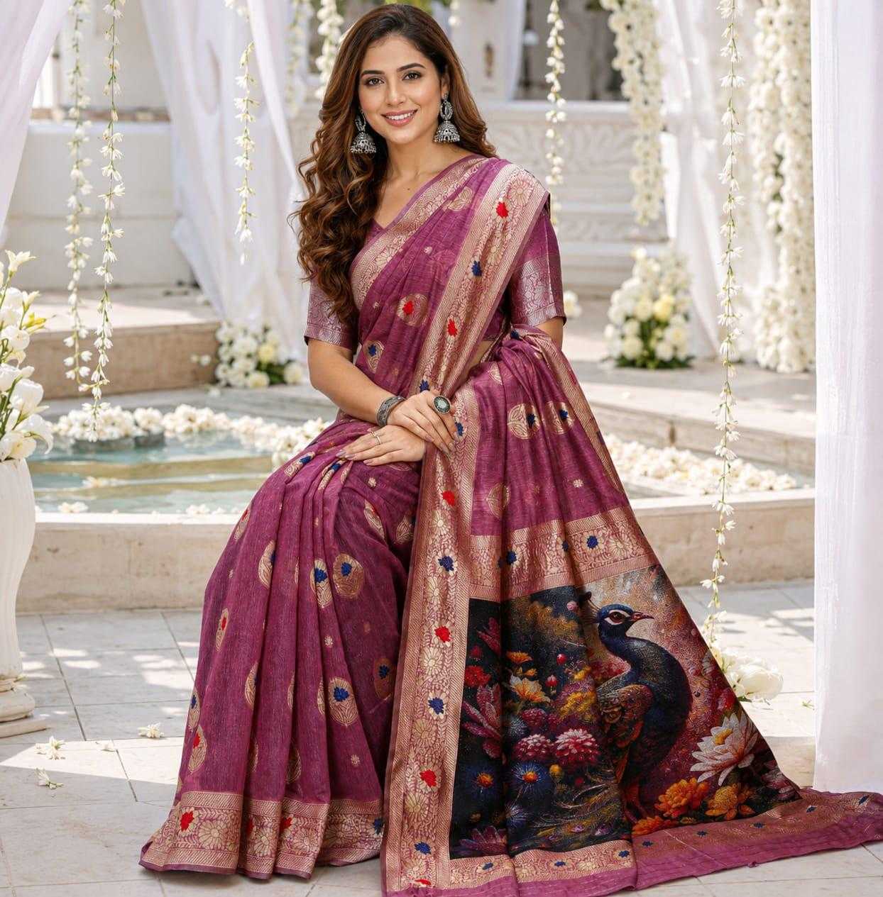 Naarira 3D Space Silk Saree for Women