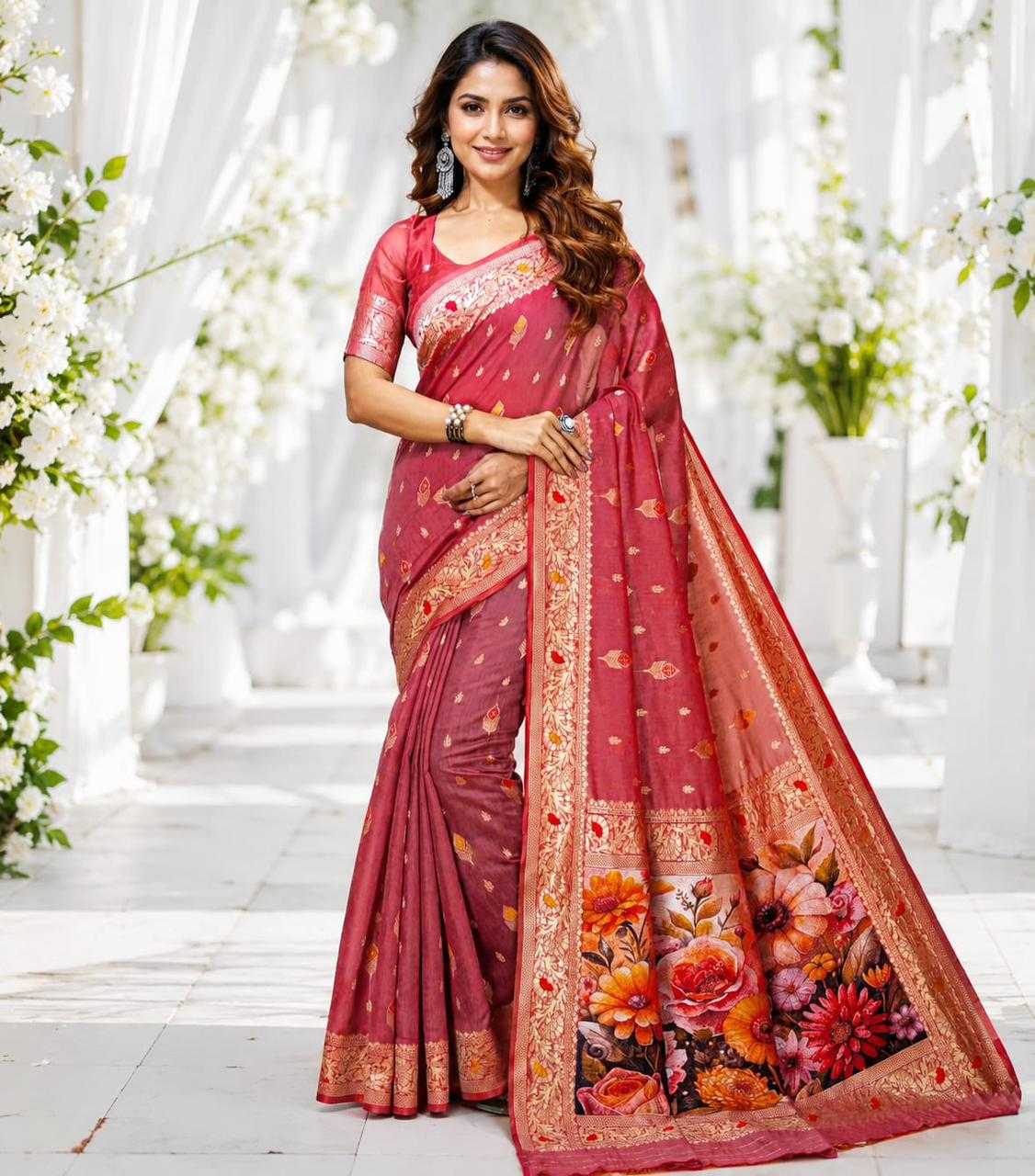 Naarira 3D Space Silk Saree for Women