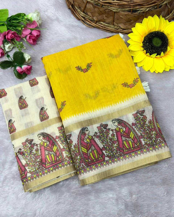 Naarira Dhruvika Cotton Printed Sarees - alternate view