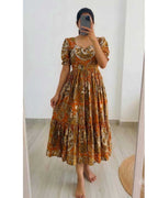 Naarira Chitralekha Cotton Printed Gown