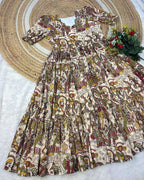 Naarira Chitralekha Cotton Printed Gown