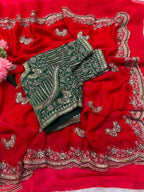 Naarira KESH600 Titali Satin Sequence Sarees