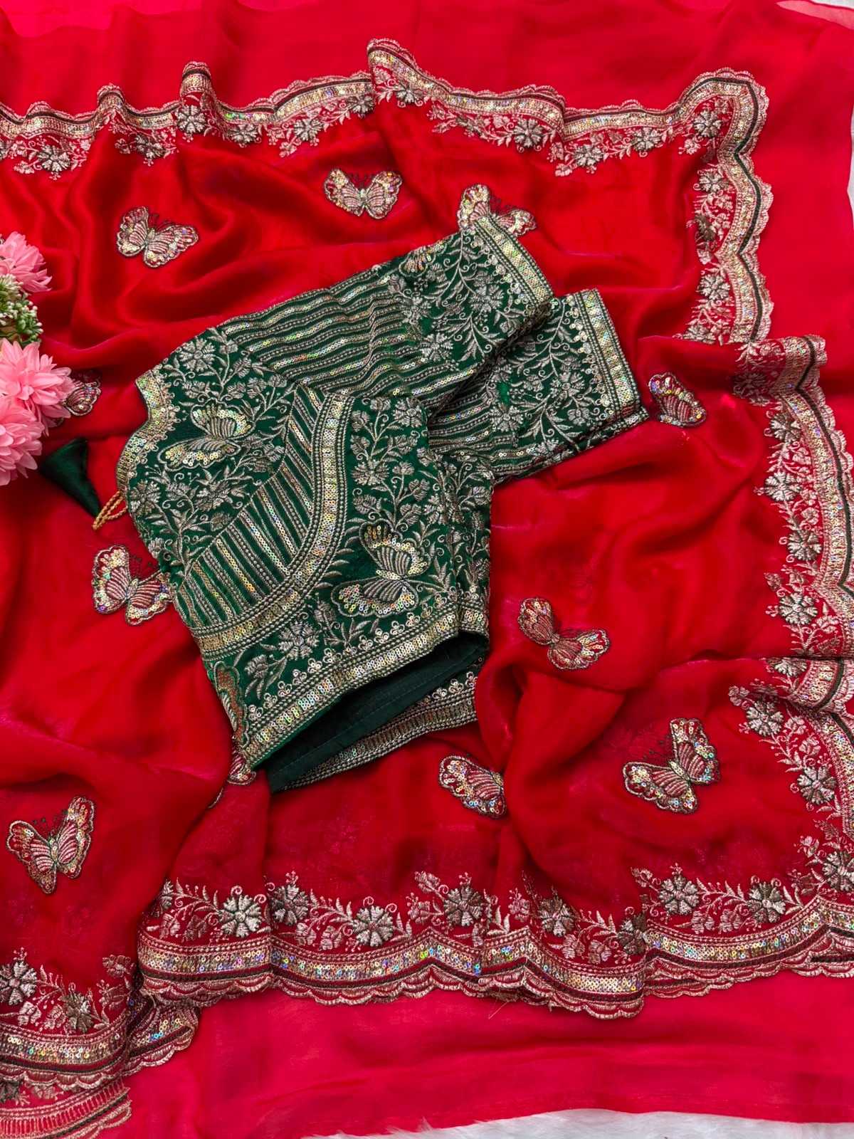 Naarira KESH600 Titali Satin Sequence Sarees