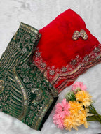 Naarira KESH600 Titali Satin Sequence Sarees