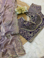 Naarira KESH600 Titali Satin Sequence Sarees
