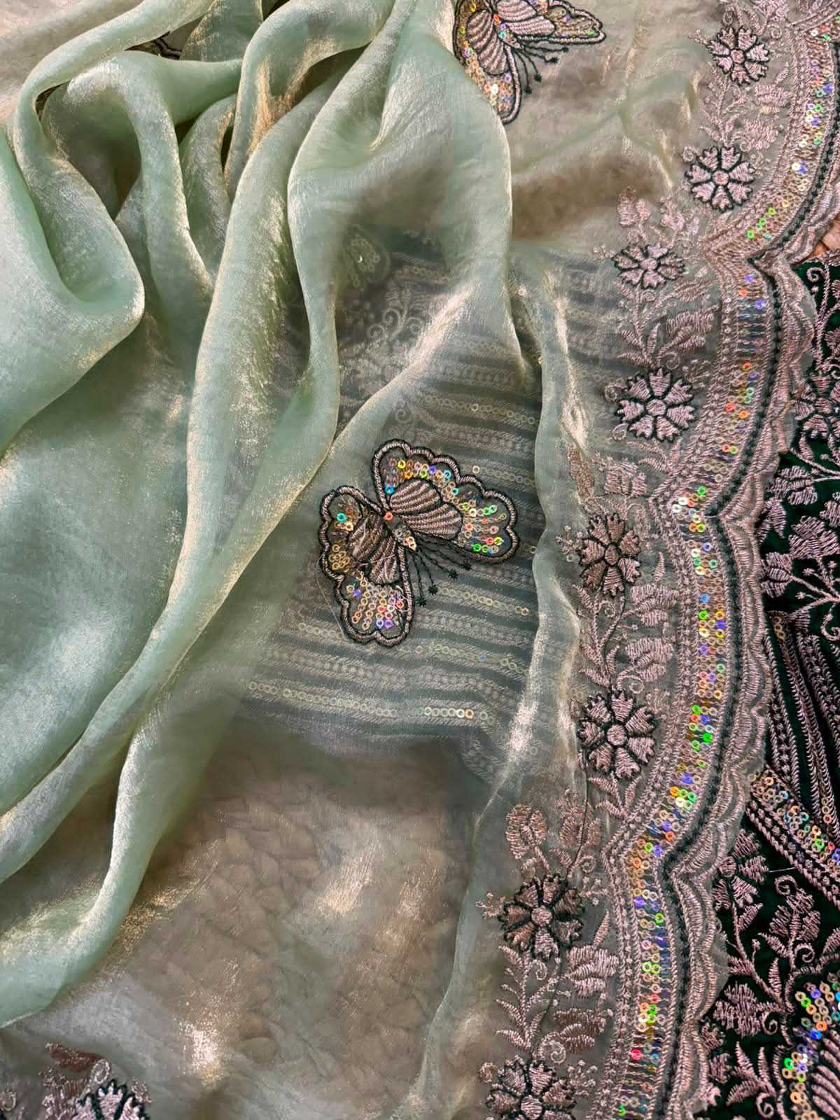 Naarira KESH600 Titali Satin Sequence Sarees