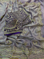 Naarira KESH600 Titali Satin Sequence Sarees