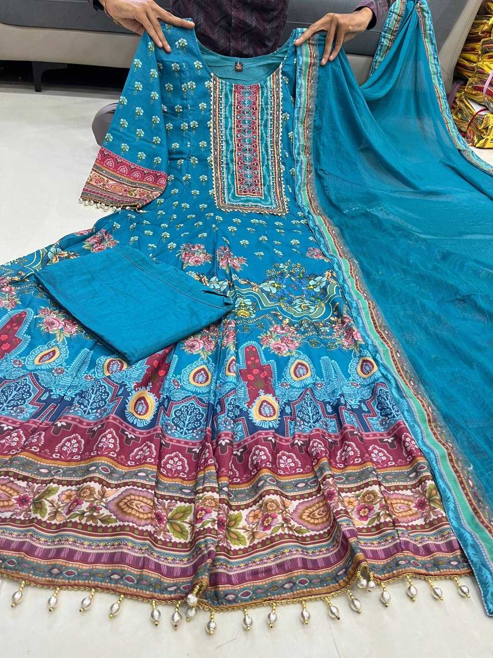 Naarira RAJASTHANI ANARKALI Chinon Anarkali Suits