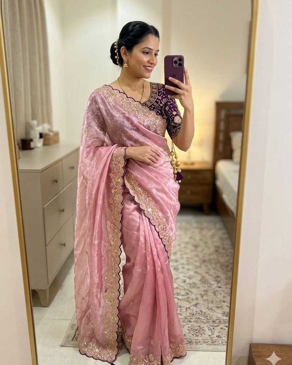 Naarira Aashiya Satin Designer Sarees