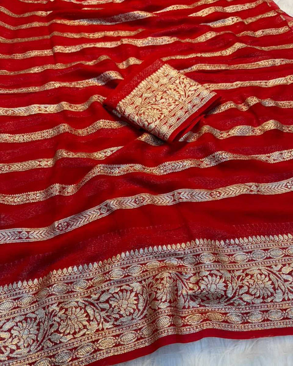 Naarira Sto Georgette Designer Sarees - alternate view