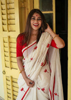 Naarira KESH605 601 Linen Printed Sarees